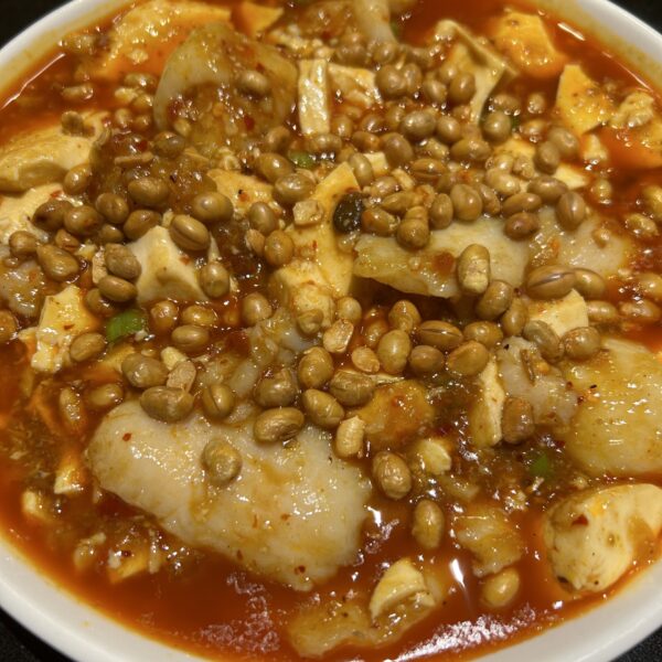 sliced fish w tofu wild pepper sauce