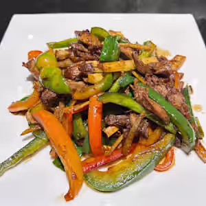 shredded duck w ginger