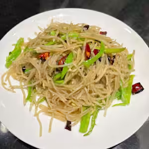 shredded potatoes w small pepper
